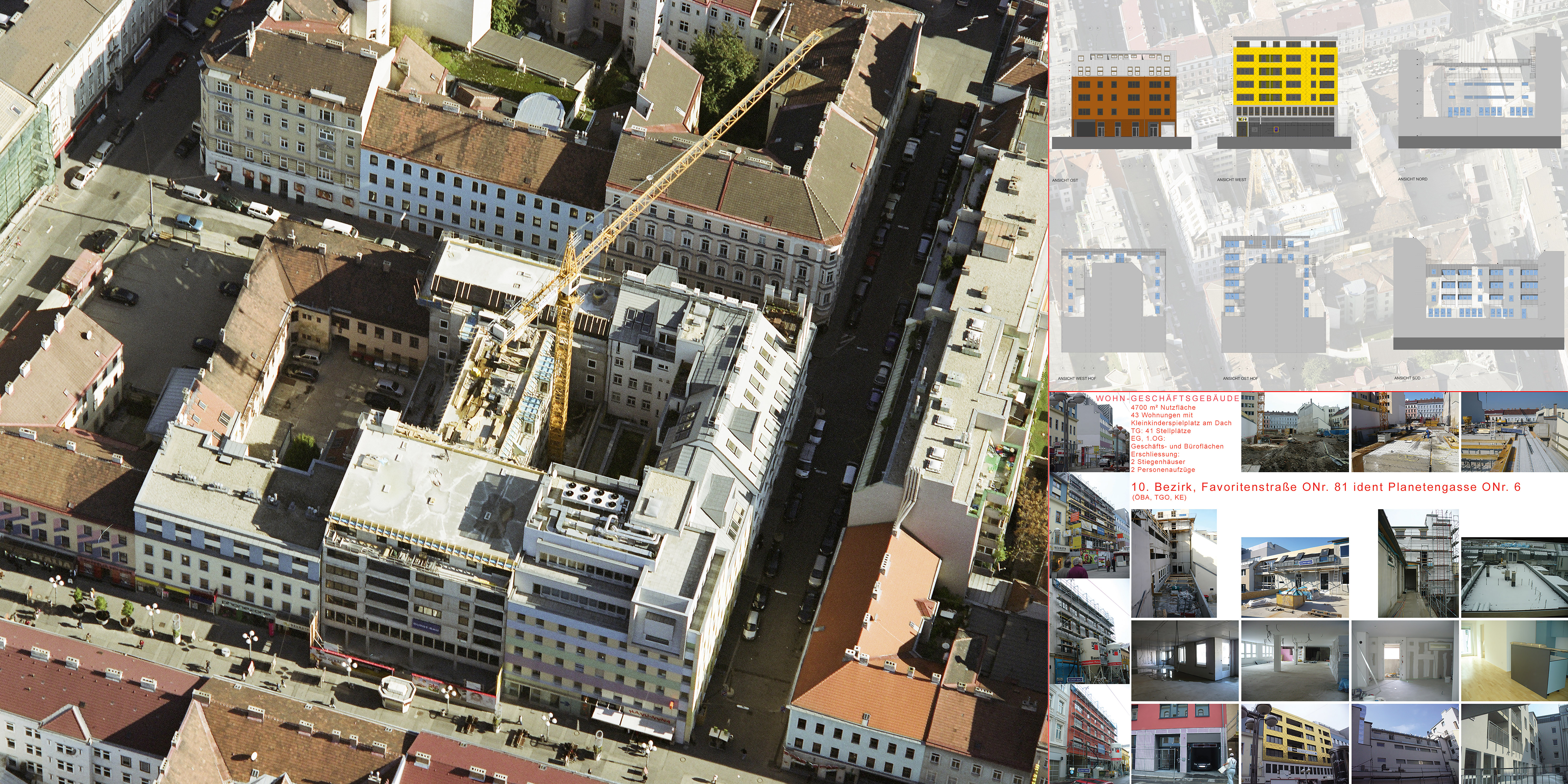 Wohn-Geschäftsgebäude Favoritenstraße 81 / Planetengasse 6, 10. Bezirk Wien